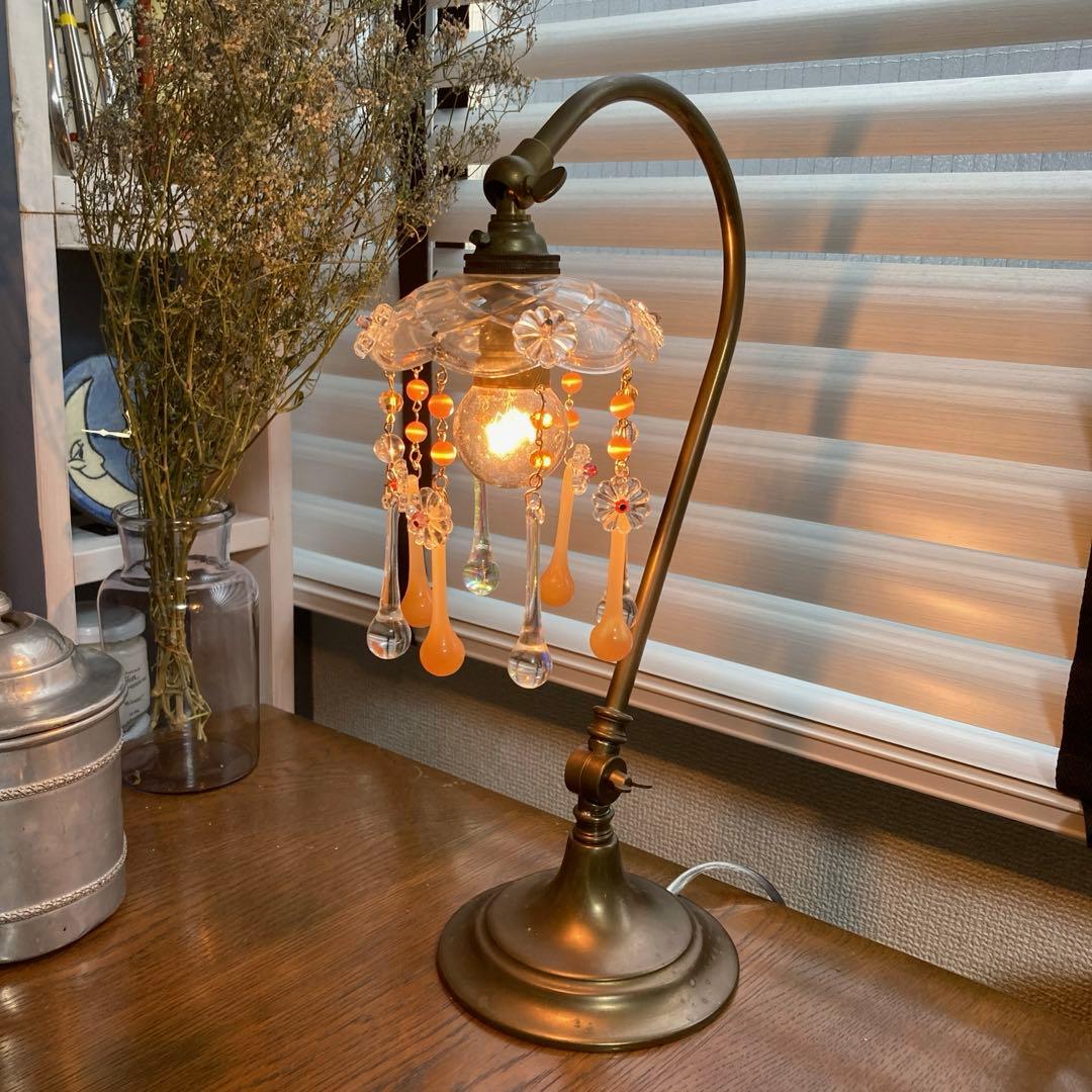 専用）ミニシャンデリア 1920年 （オレンジドロップ）