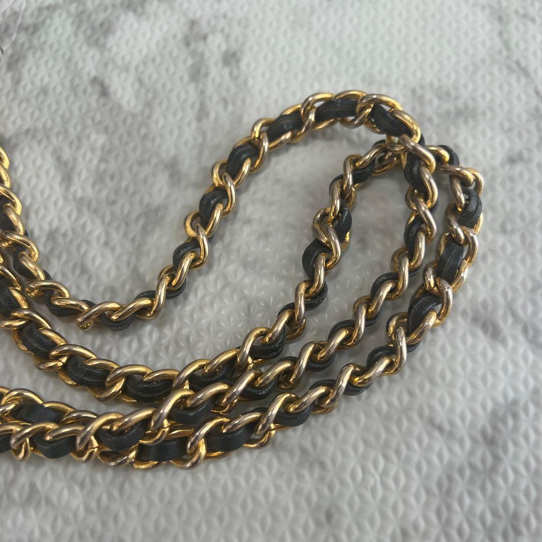 プラダ ダブルチェーン キルティング ショルダーバッグ ナイロン 三角ロゴ