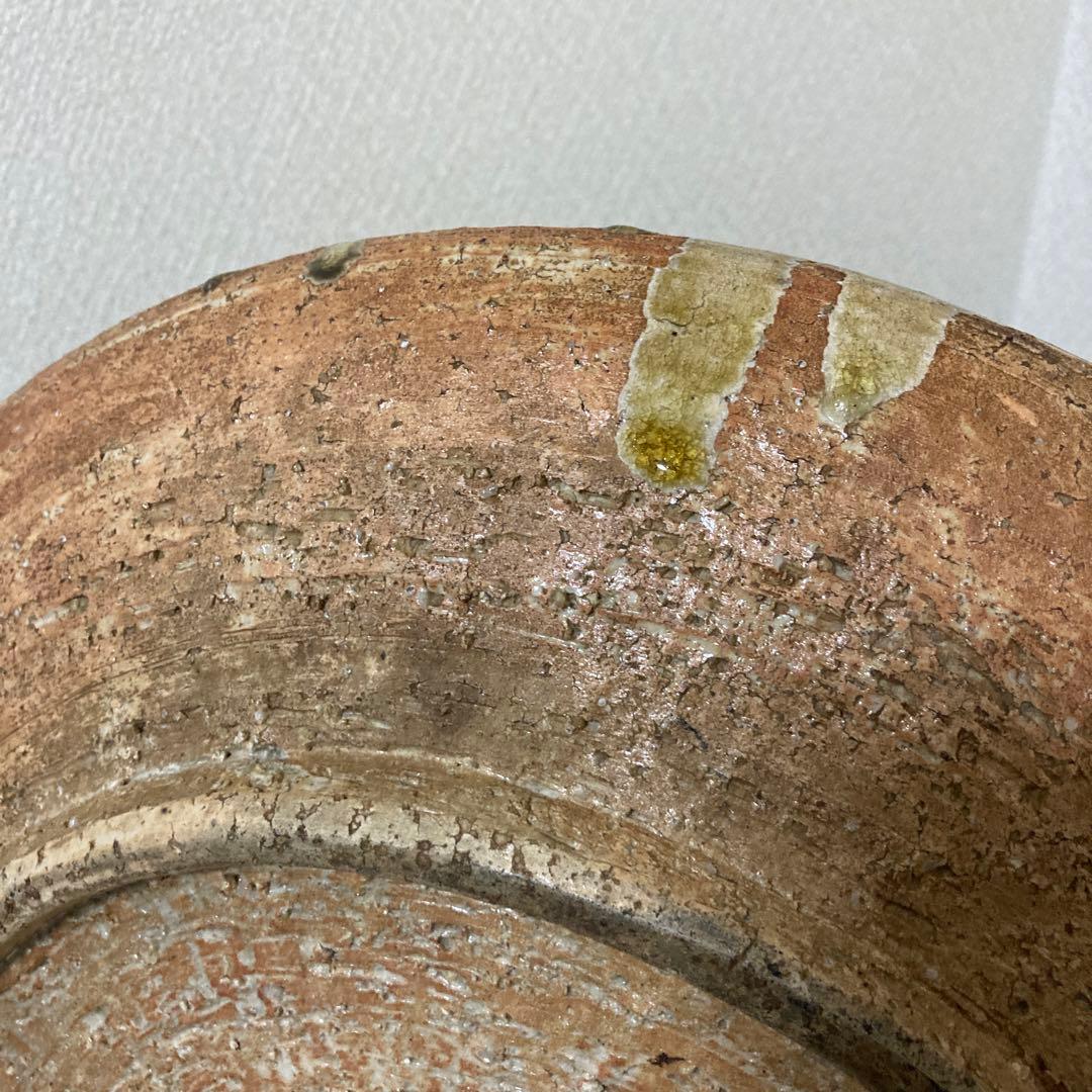 時代　大鉢　盛鉢　大皿　飾り皿〈検 信楽焼　古瀬戸　伊賀　織部　唐津　萩