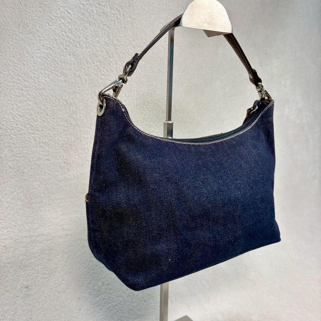 【美品✨】希少　ローレンラルフローレン　デニム　ハンドバッグ 紺色　ワンショル