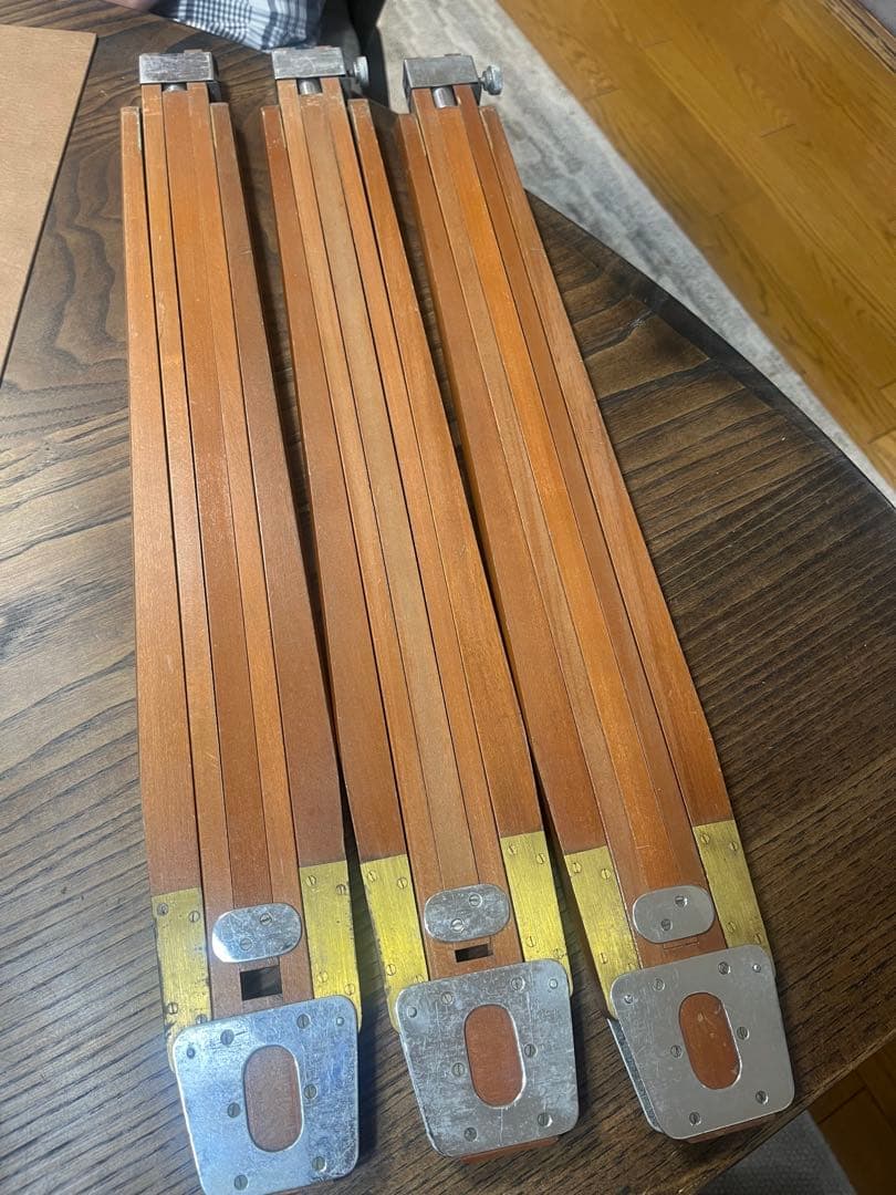 昭和レトロ 年代物大判カメラ オクハラカメラ 木製 折りたたみ式