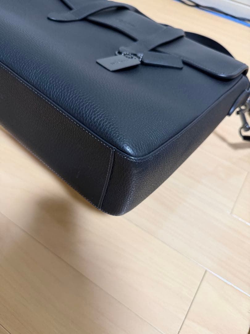 美品　COACH ブラック レザー ビジネスバッグ