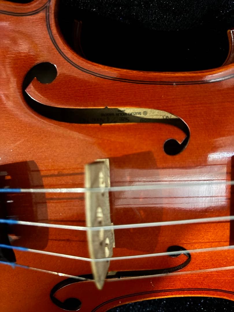 バイオリン 青色ハードケース付き SUZUKI NO.280 3/4サイズ