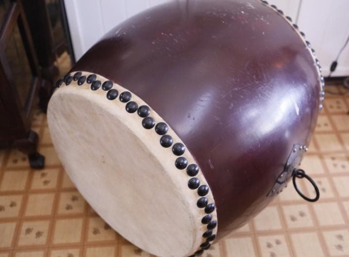 ◇特大 1尺6寸 和太鼓 長胴太鼓 胴高45cm 和楽器