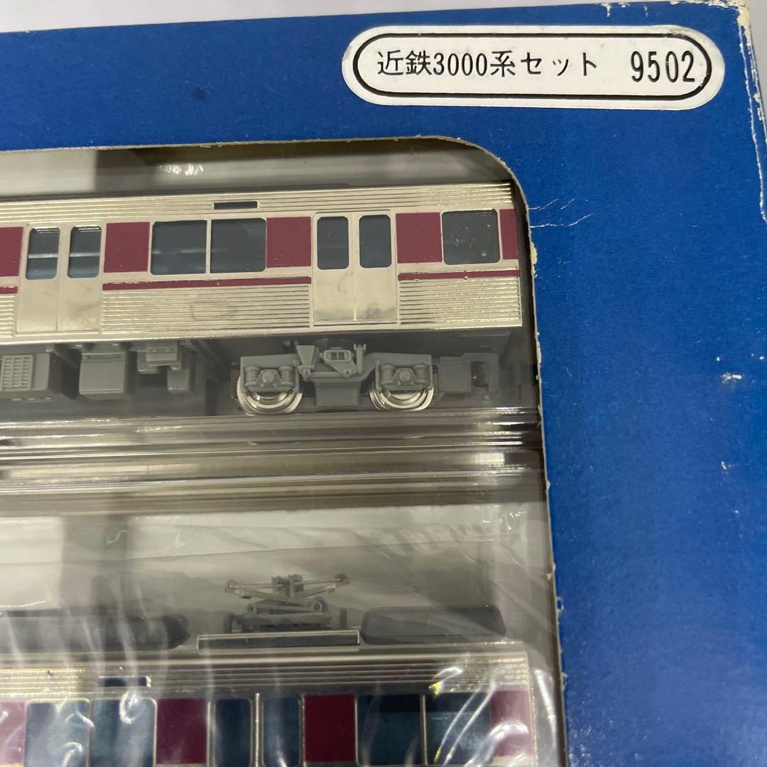 エンドウ 近鉄3000系ステンレスカ-3両ヘッドライト点灯[金属製美品