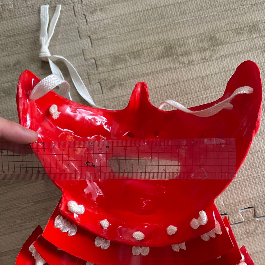 【着用可能】手作り　武具　鎧兜　甲冑　等身大　半頬　面頬　mempo 兜