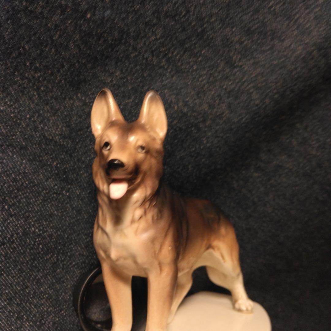 昭和レトLoo Ker シェパード 置物 Dog chain イヌ ノベルティ - メルカリ