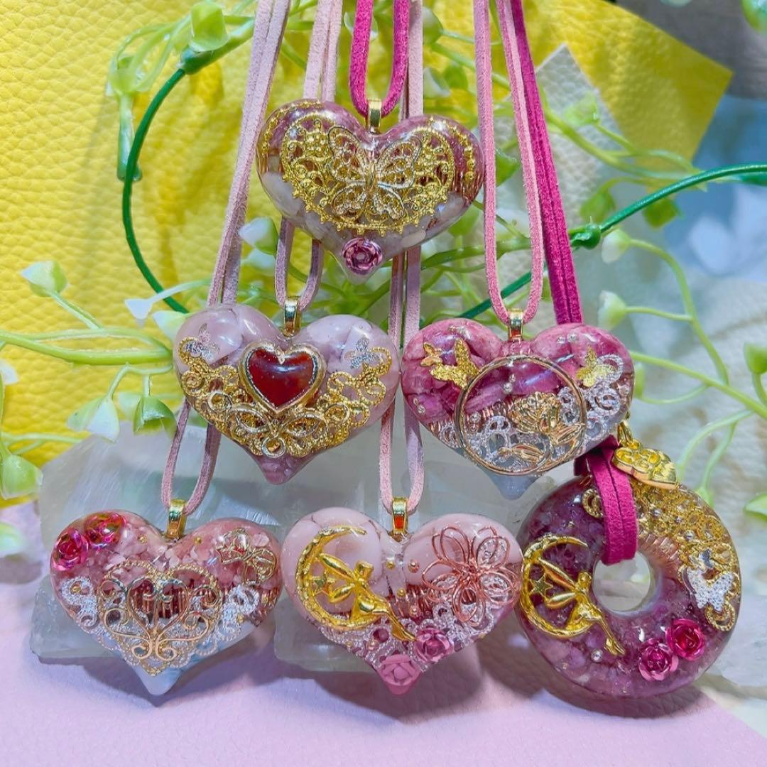 癒しのオルゴナイト❤️ピンクトルマリン＋ホワイトラブラドライトの