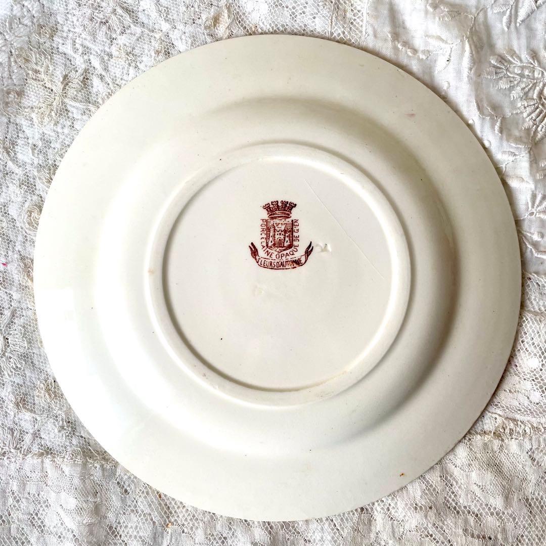 ジアンGien 秋の花フルールドトンヌ デザートプレート③フランス