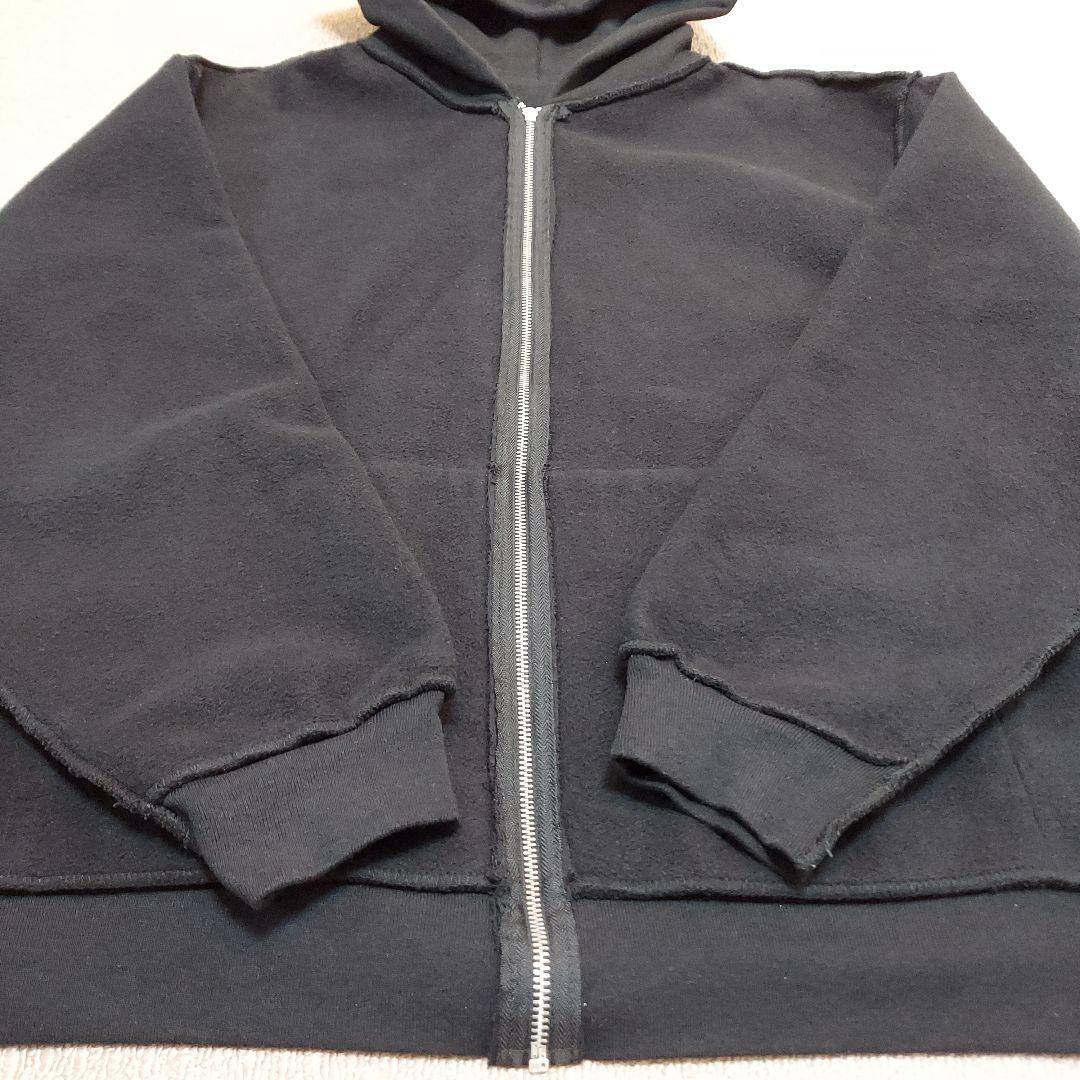 ロサンゼルスアパレル　14オンス　ブラック　裏起毛 ジップパーカー　サイズ L