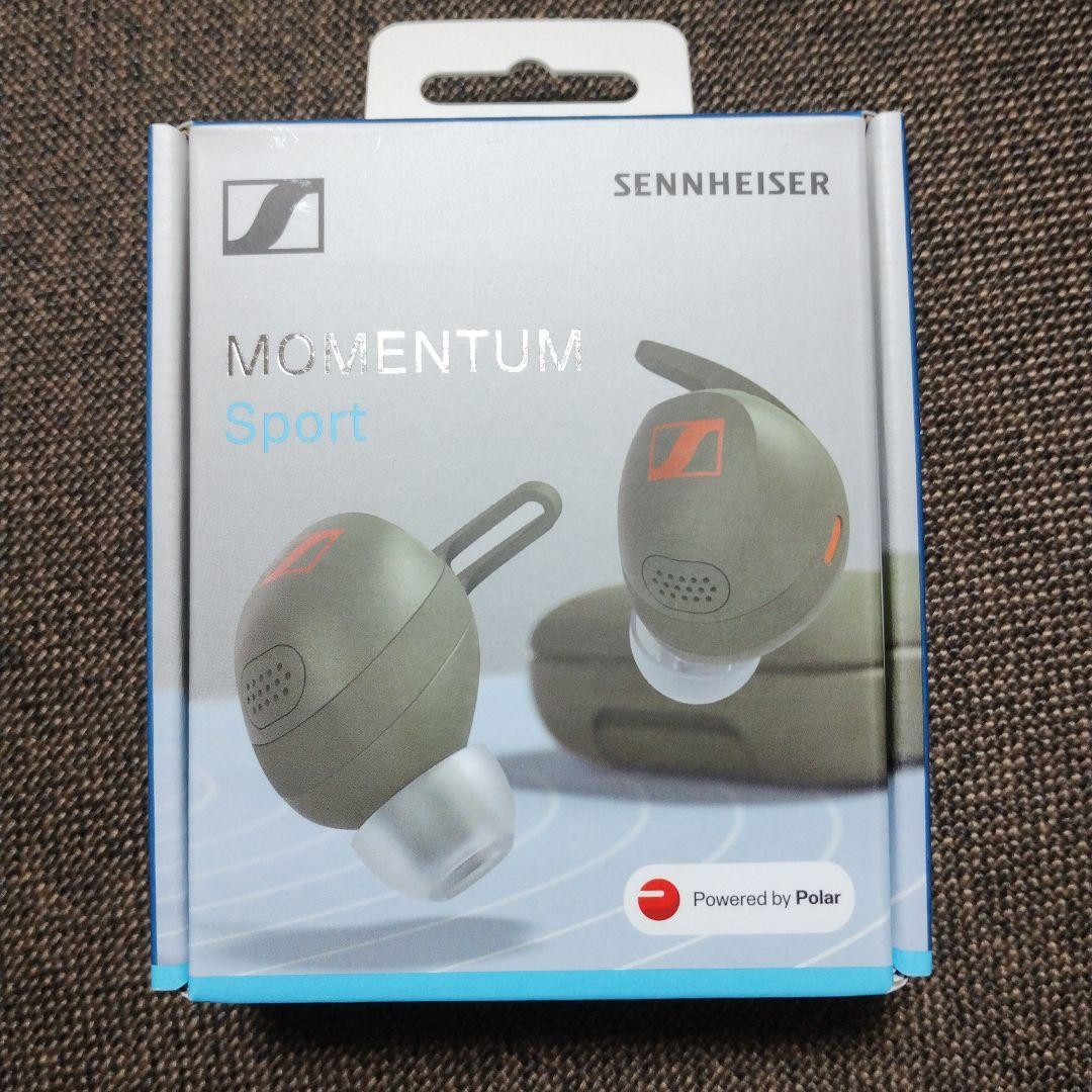 新品 ゼンハイザー ワイヤレスイヤホン MOMENTUM Sport オリーブ