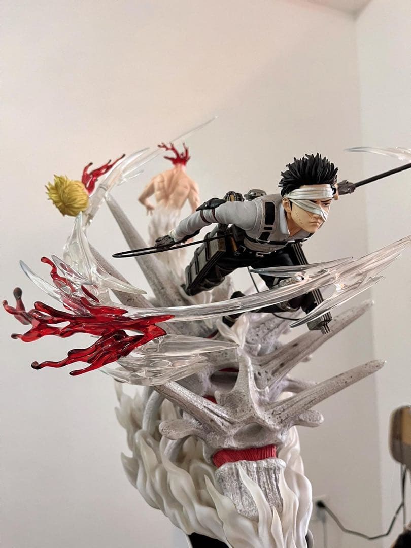 進撃の巨人 調査兵団 兵長 リヴァイ ガレージキット フィギュア 塗装済み