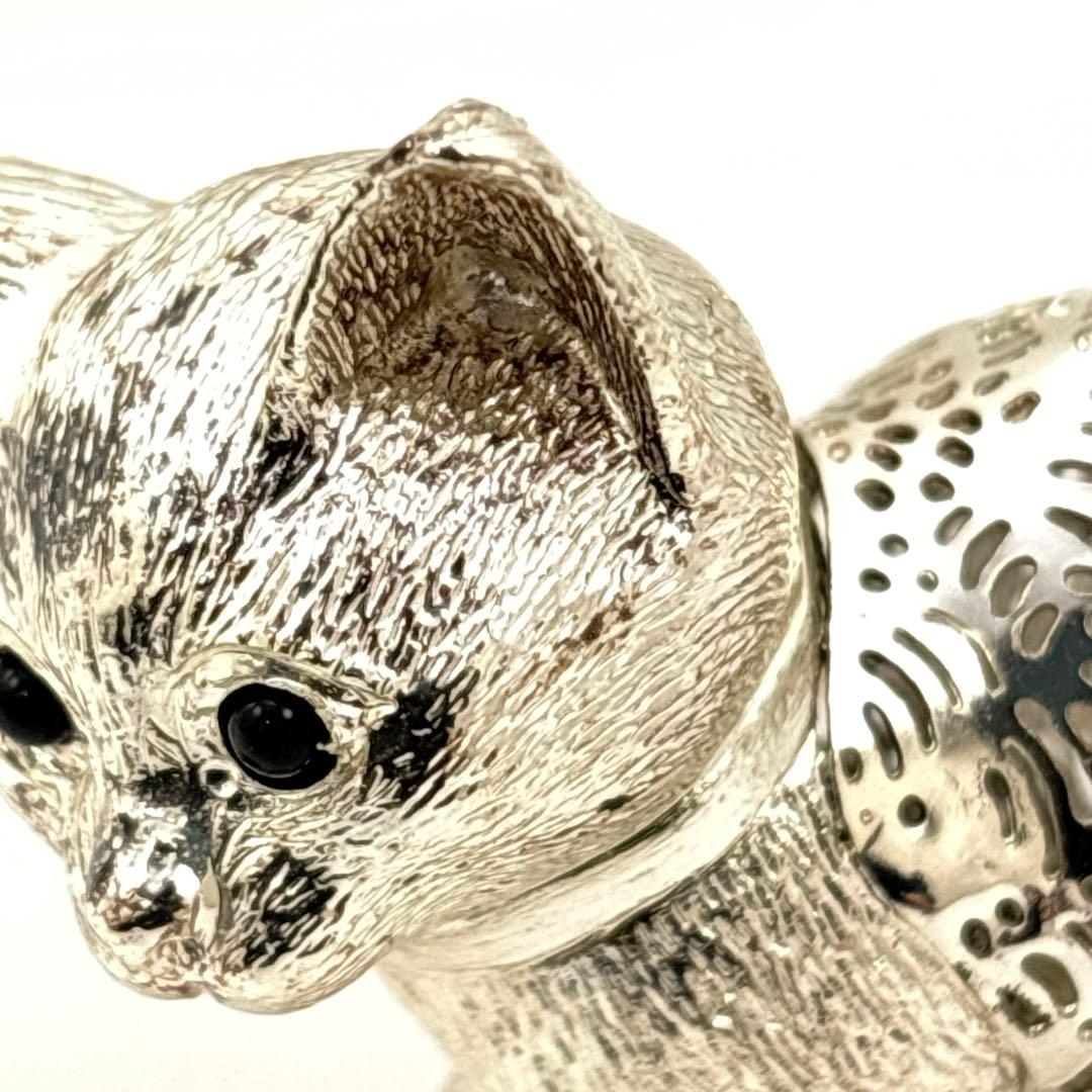 美品 クリストフル 置物 猫 ネコ リュミエール コレクション - メルカリ