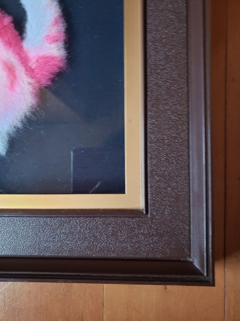 文化刺繍　松鳩文化刺繍　完成品　額付き　高級文化刺繍　絵画　ハンドメイド　箱あり