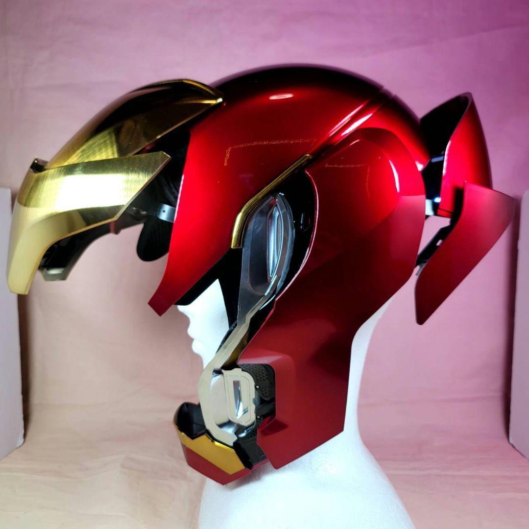 【アイアンマン】最新モデル 音声自動開閉マスク LED マーク50 ヘルメット
