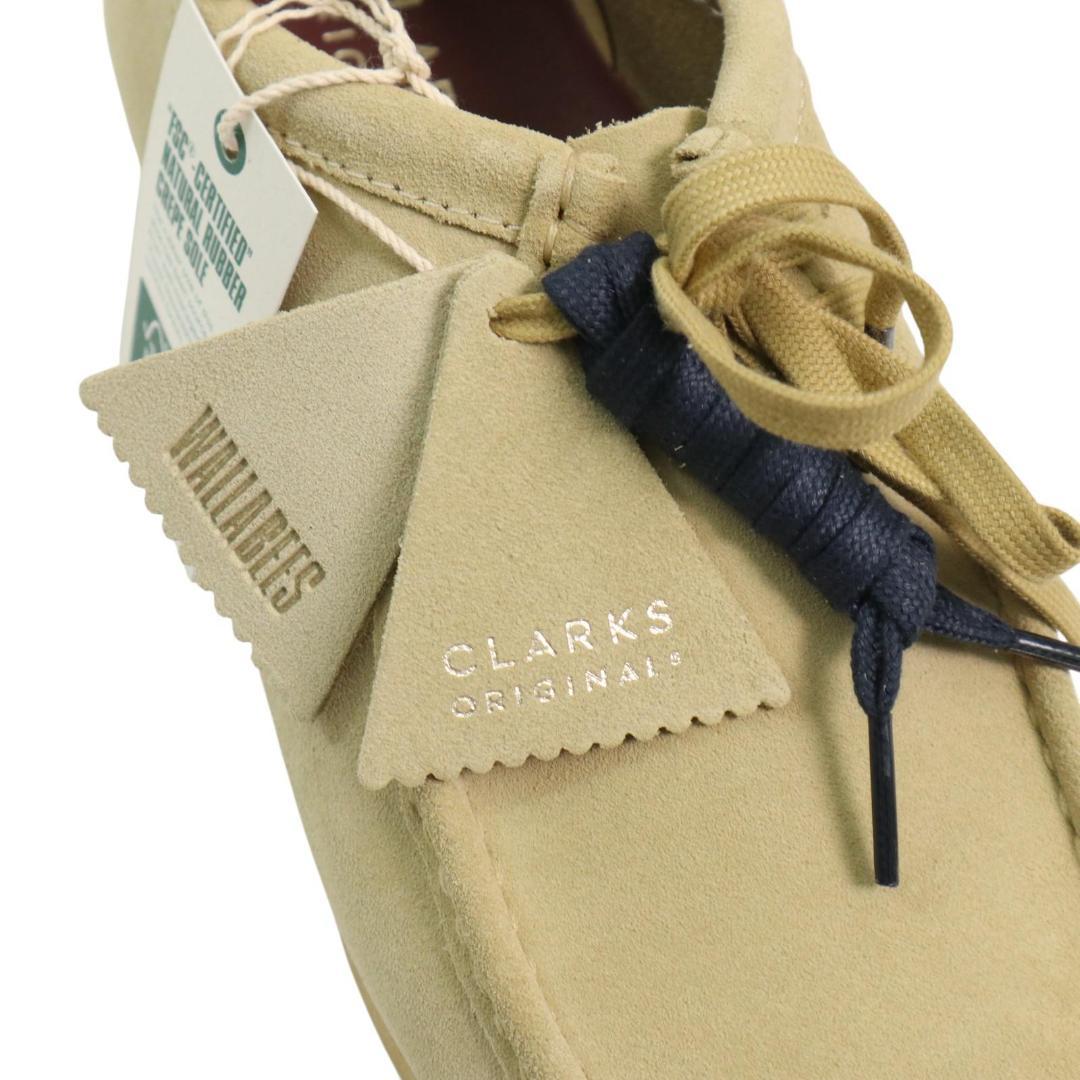 未使用 クラークス 26155515 ワラビー メープルスエード 25.0cm