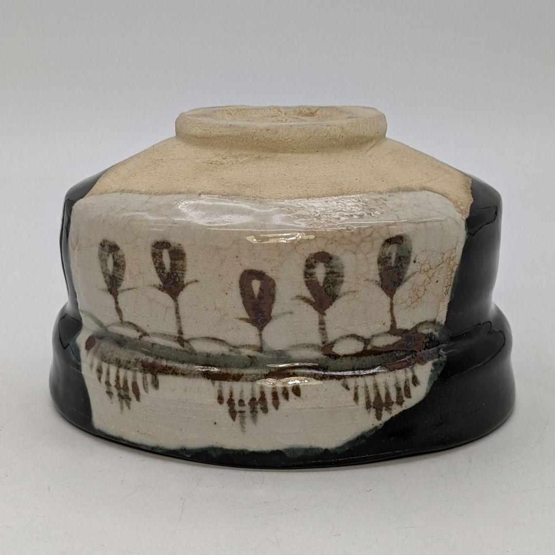 佐治光太郎（光寿） 黒織部茶盌 共箱 抹茶碗 抹茶茶碗 茶道具 茶器