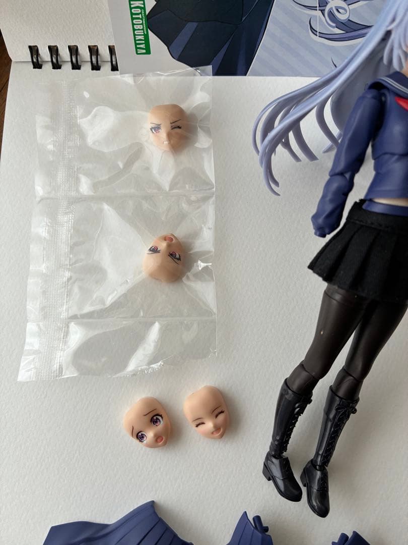 布スカート付き　コトブキヤ限定薬師寺久遠ベースの寄せ集めジャンク　創彩少女庭園