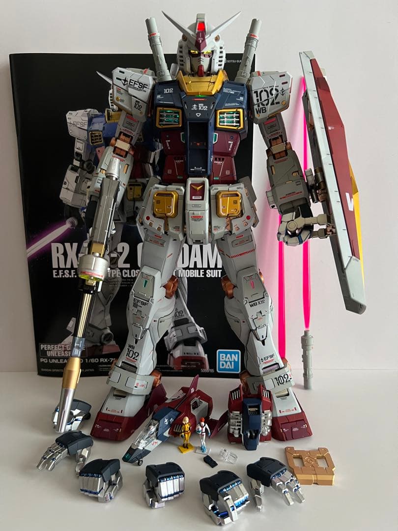 ガンプラ PG 1/60 ガンダム UNLEASHED 塗装完成品