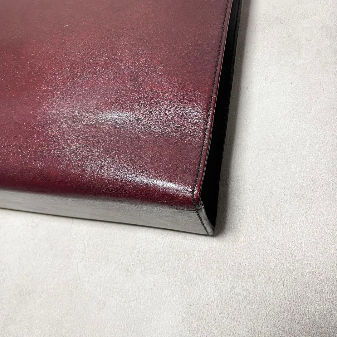 希少 ゴールドファイル ビジネスバッグ ブリーフケース レザー バッグ メンズ