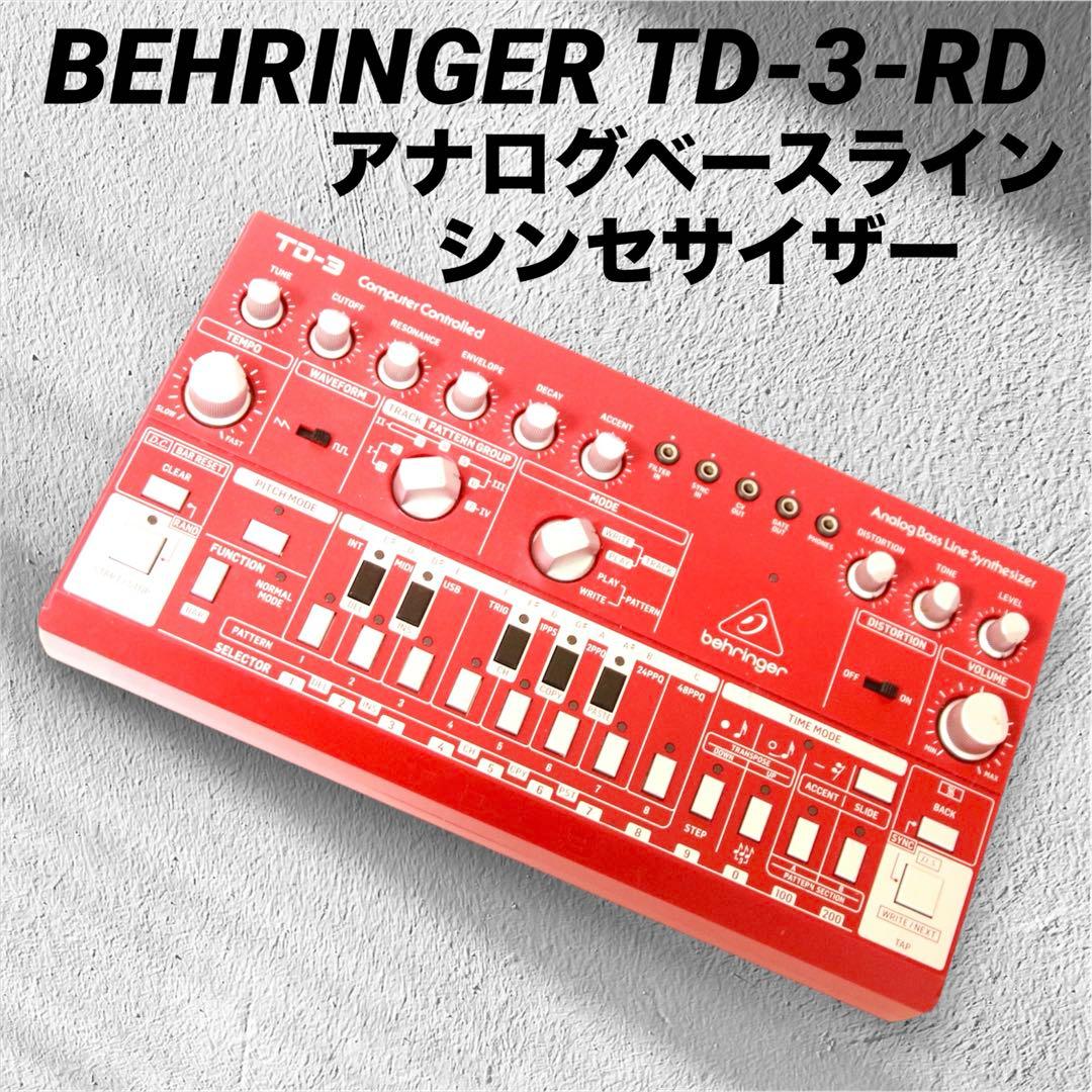 動作確認済 BEHRINGER TD-3-RDアナログベースラインシンセサイザー Amazon | Behringer TD-3-RD アナログベースラインシンセサイザー VCO