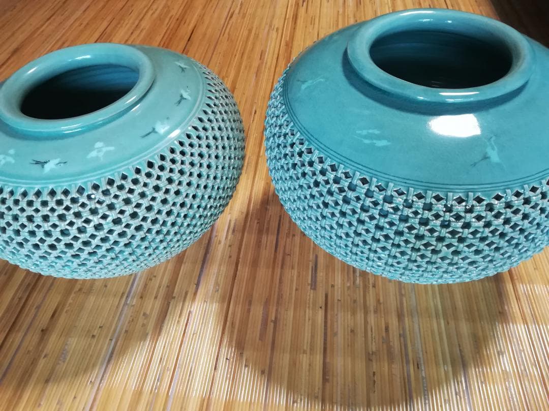 青磁の壺 熊津窯 金一坤作 - メルカリ