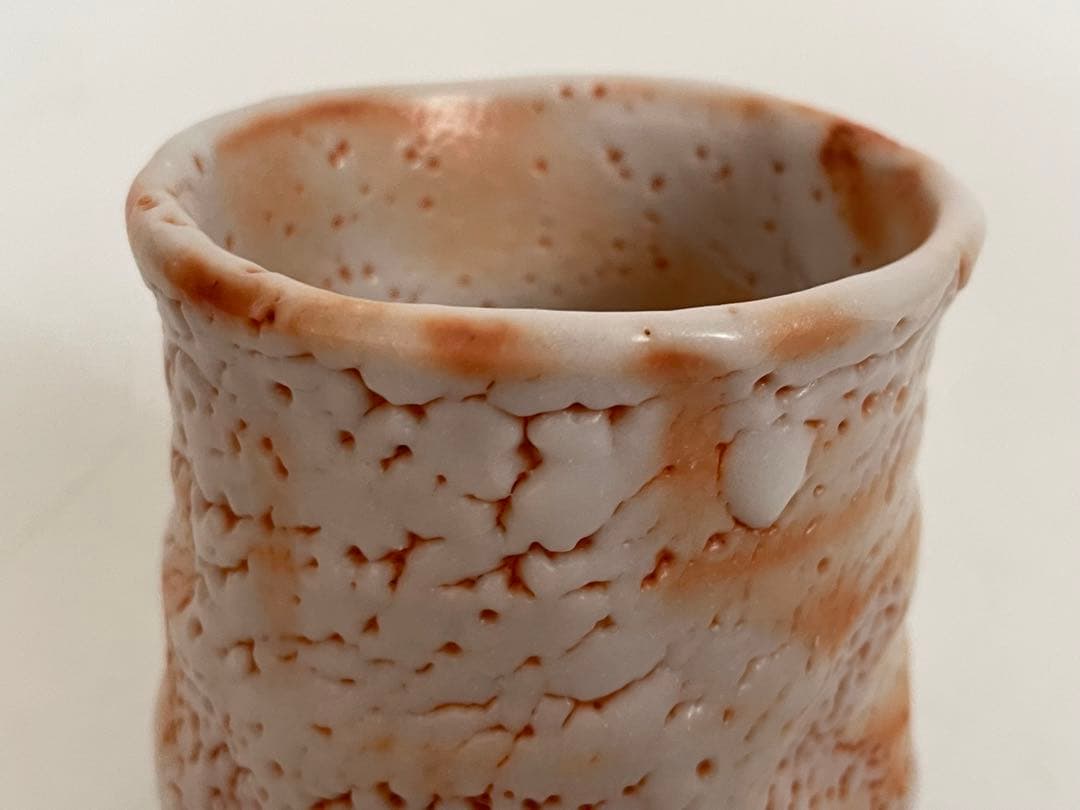 陶芸家 林正太郎 志野 湯呑 共箱