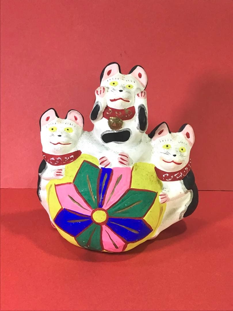 郷土玩具「小幡人形（招猫）」【 送料確認用出品 】