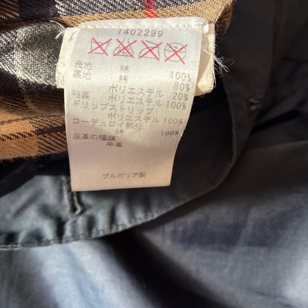 Barbour バブアー　SL BURGHLEY オイルドコート　36 ネイビー