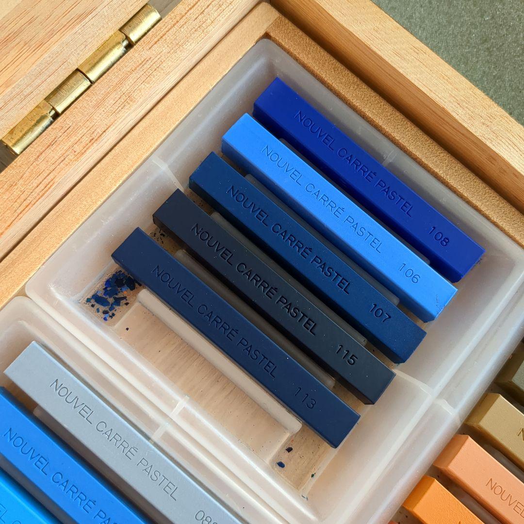 ヌーベル カレー パステル 72色 パステルアートセット 木製ケース入り
