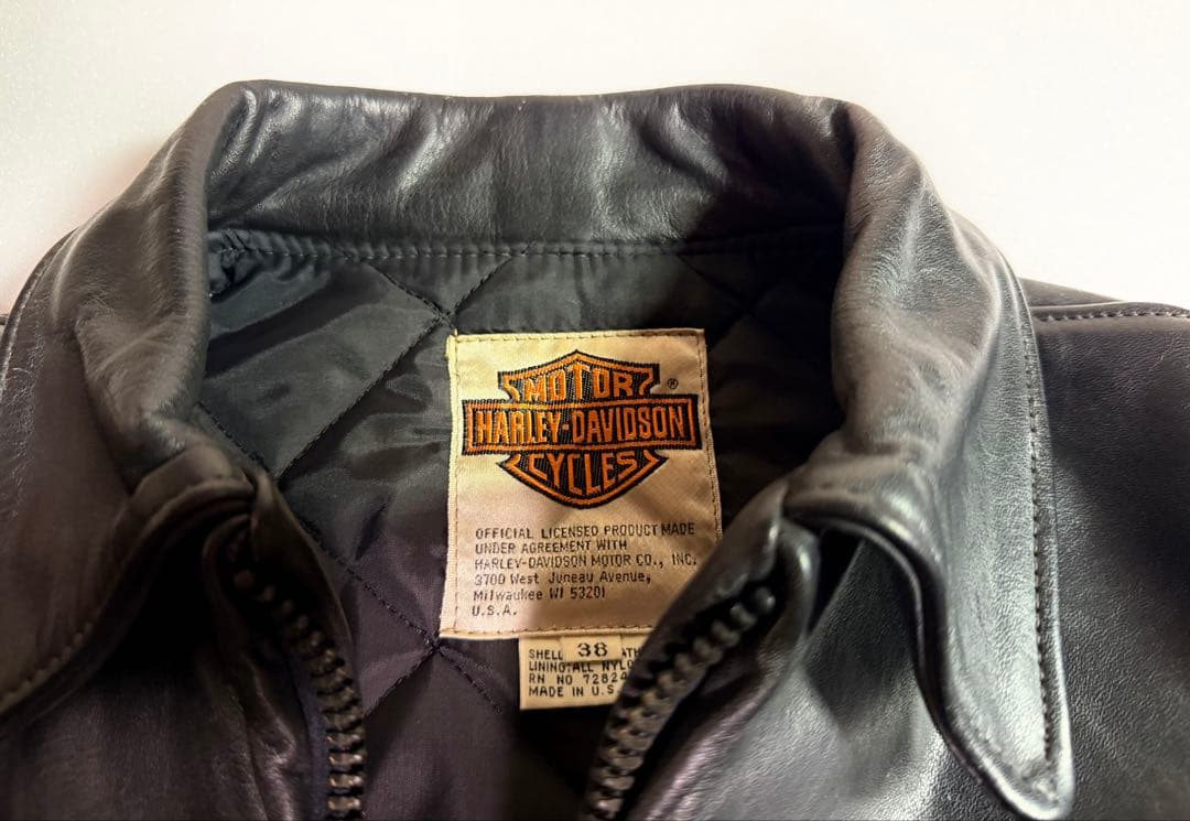 Vintage ハーレーダビッドソン シングルライダースジャケット サイズ38