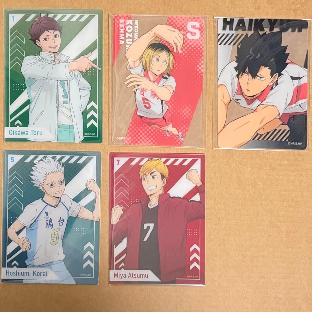 ハイキュー!! 10周年記念展 クリアカード 孤爪 黒尾 宮 星海 及川