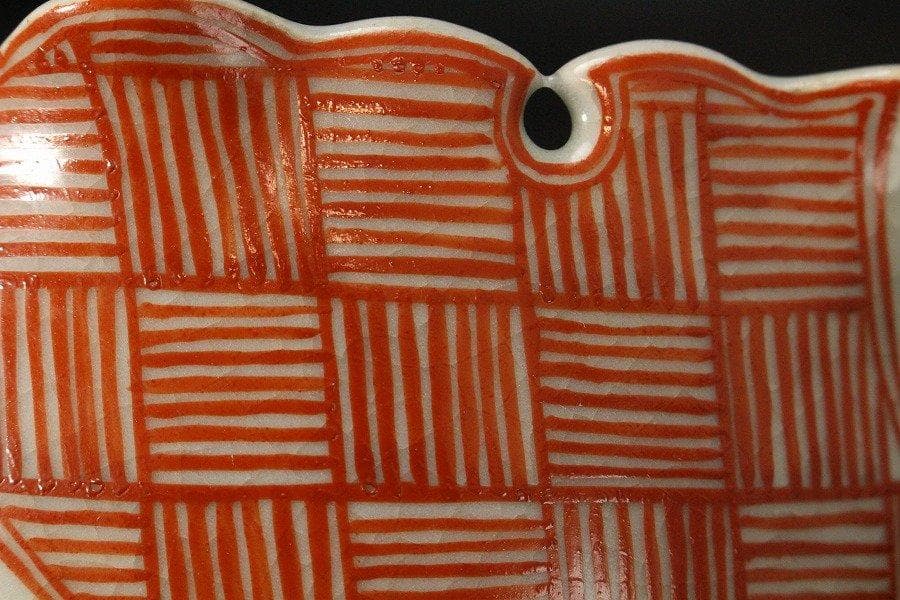 古萬古 赤絵 在印 落雁 鉢 菓子器 茶道具 旧家蔵出の通販はau PAY