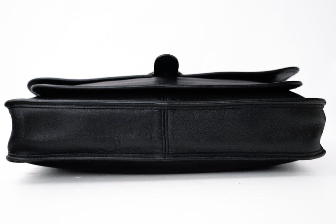 バッグ COACH Vintage Leather Black Shoulder Bag