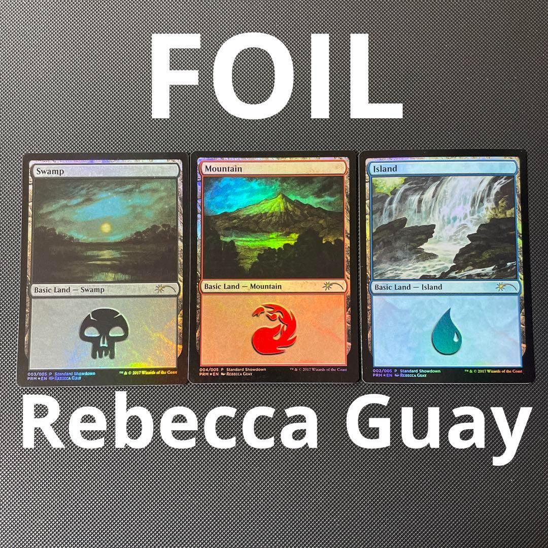プロモFOIL】レベッカゲイMTG基本土地 島山沼rebecca guay英語