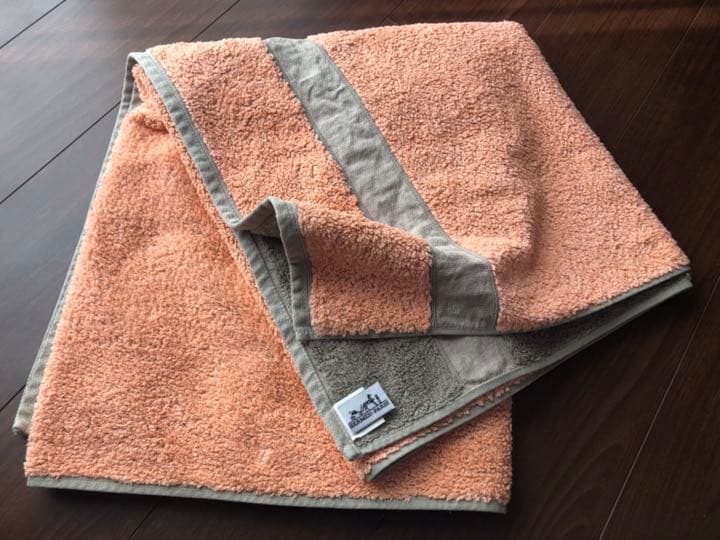 HERMES】エルメス タオル生地 大判バスタオル タオルケット