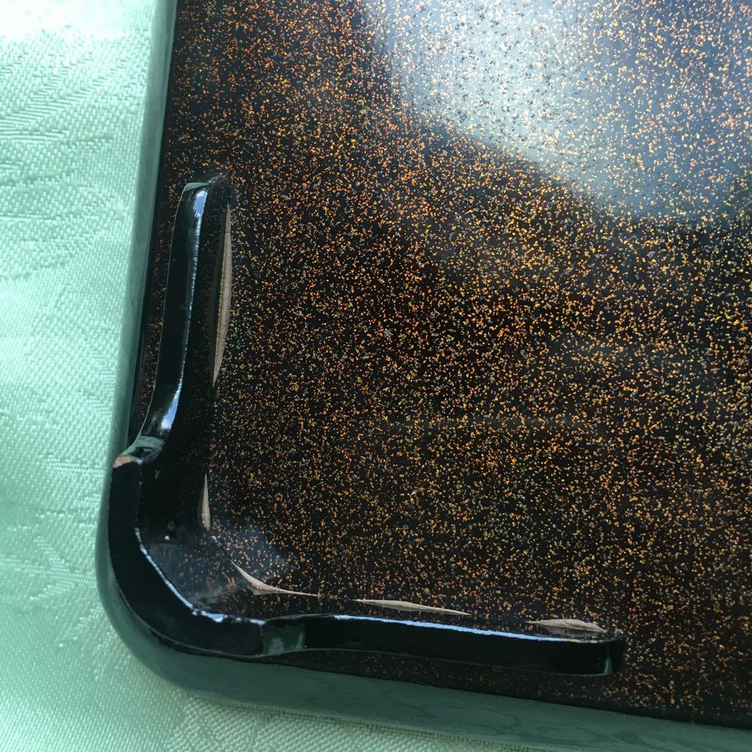 逸品　極上春の七草蒔絵　四方脚付膳　蓋付碗セット　A