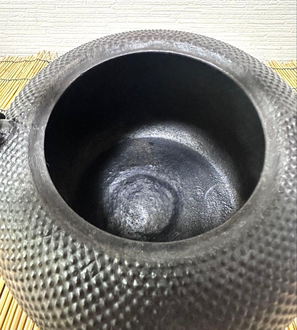 ＵＳＥＤ品 南部成龍堂鋳造所　伝統工芸士 及川 光正(齋峰)１８型　南部鉄瓶