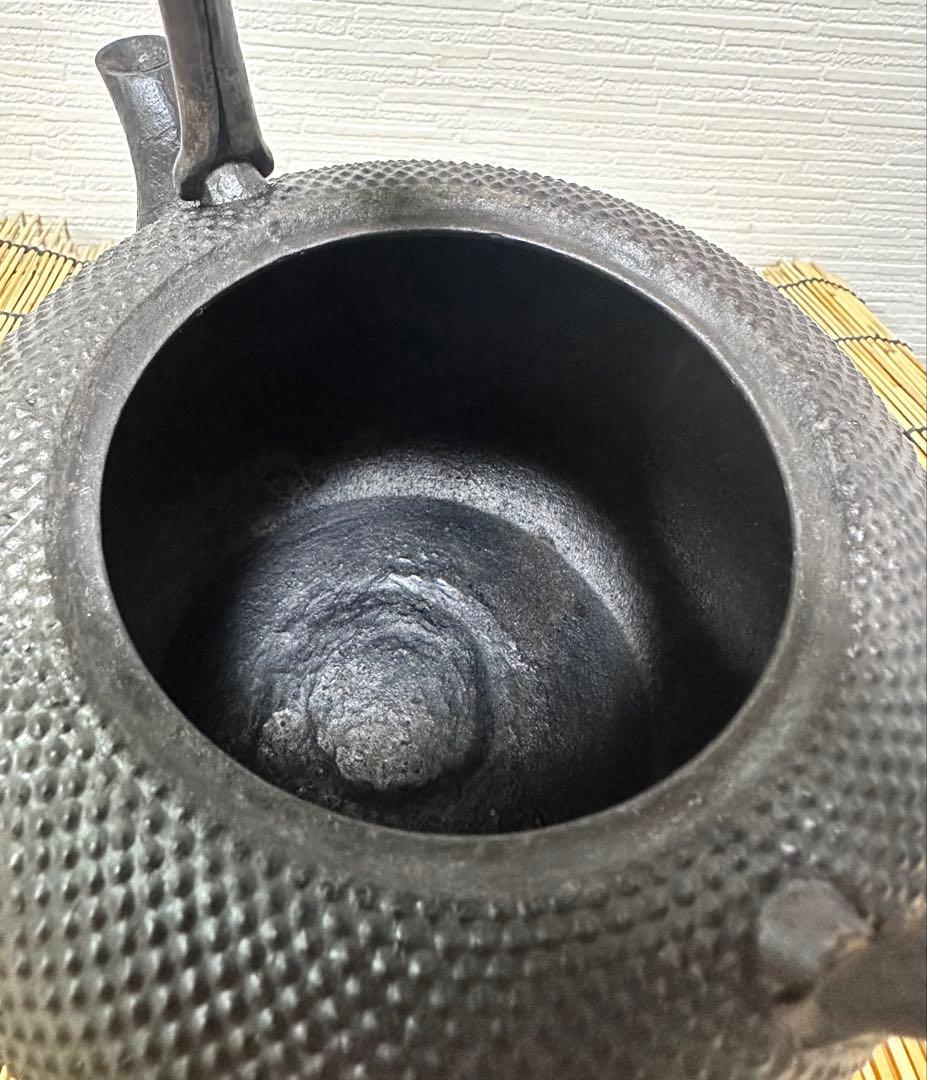 ＵＳＥＤ品 南部成龍堂鋳造所　伝統工芸士 及川 光正(齋峰)１８型　南部鉄瓶