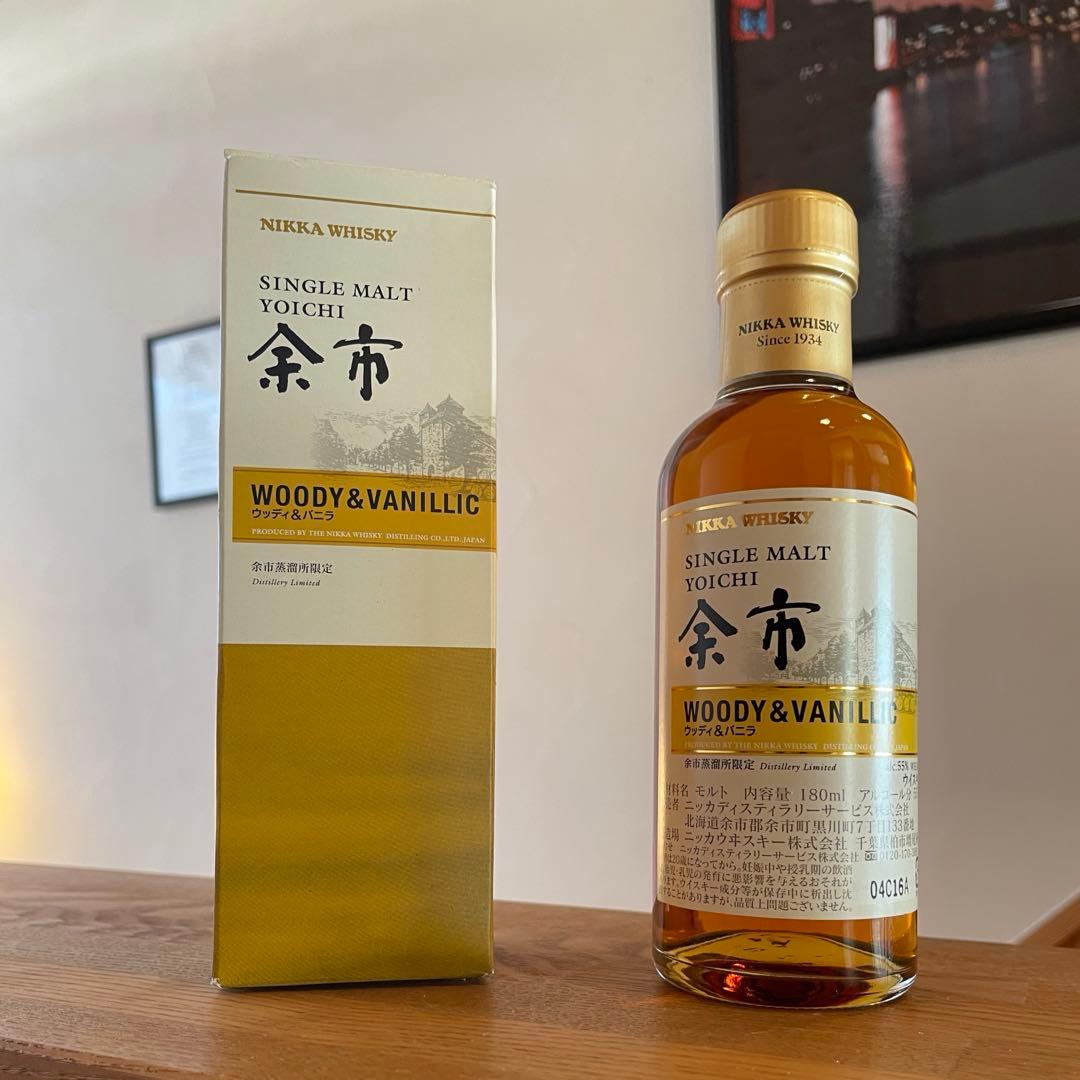 シングルモルト余市 余市蒸溜所限定 Woody & Vanillic 180ml - メルカリ