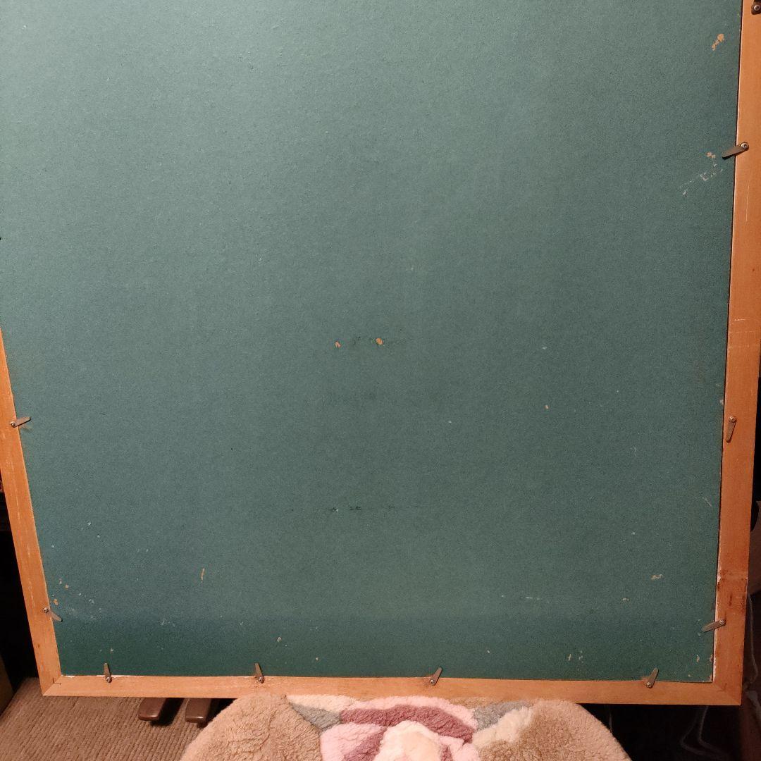 【９月特価】額入り絵画　ゴッホ「花瓶のバラ」大きな作品　名画　額縁　美術館で購入