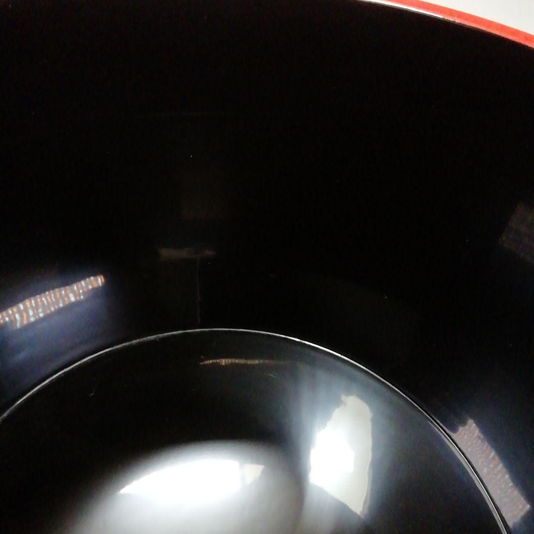 Ｓ４７３　水指　『輪島塗　朱銀箍　手桶水指』『塗師　高崎秋峰』『朱塗』　共箱