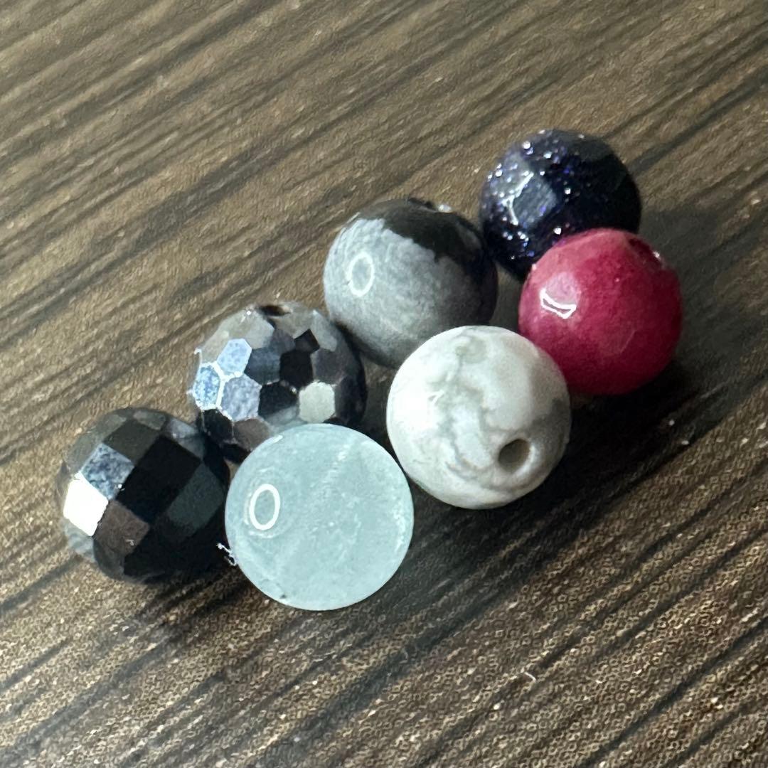 □ Chrome Hearts ビーズ ブレスレット クロスボール □ 天然石 CHROME