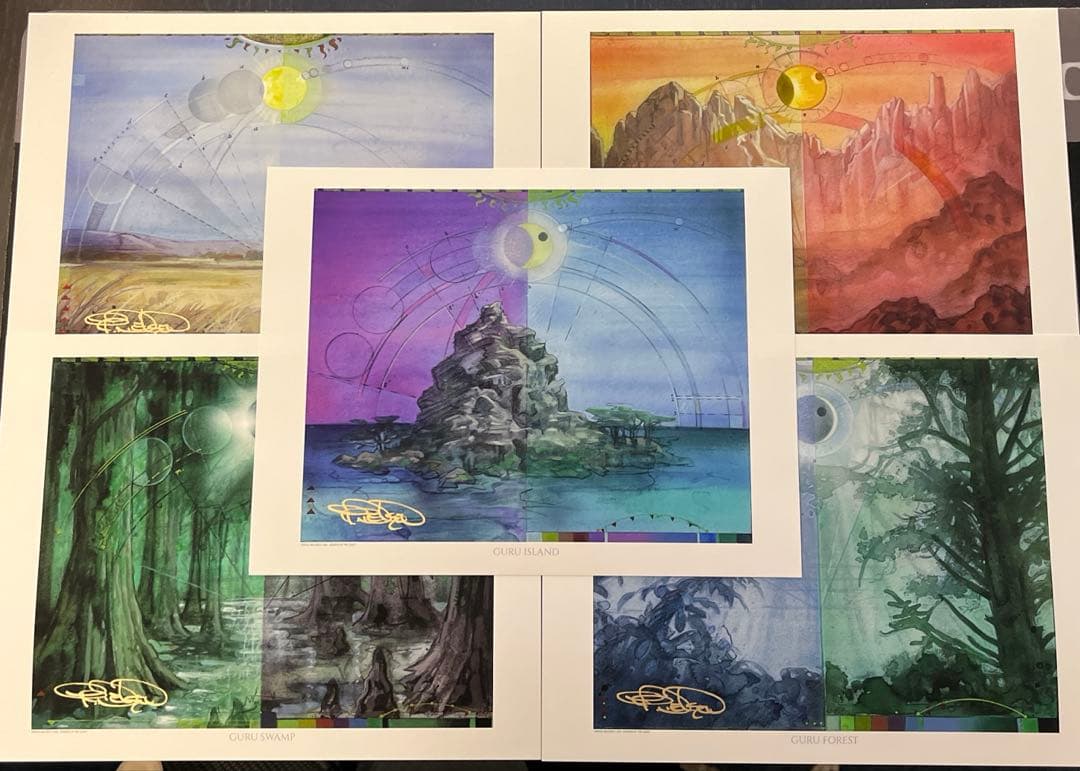 グルランド/Guru lan アートプリント 5種セット 複製原画 mtgの通販は