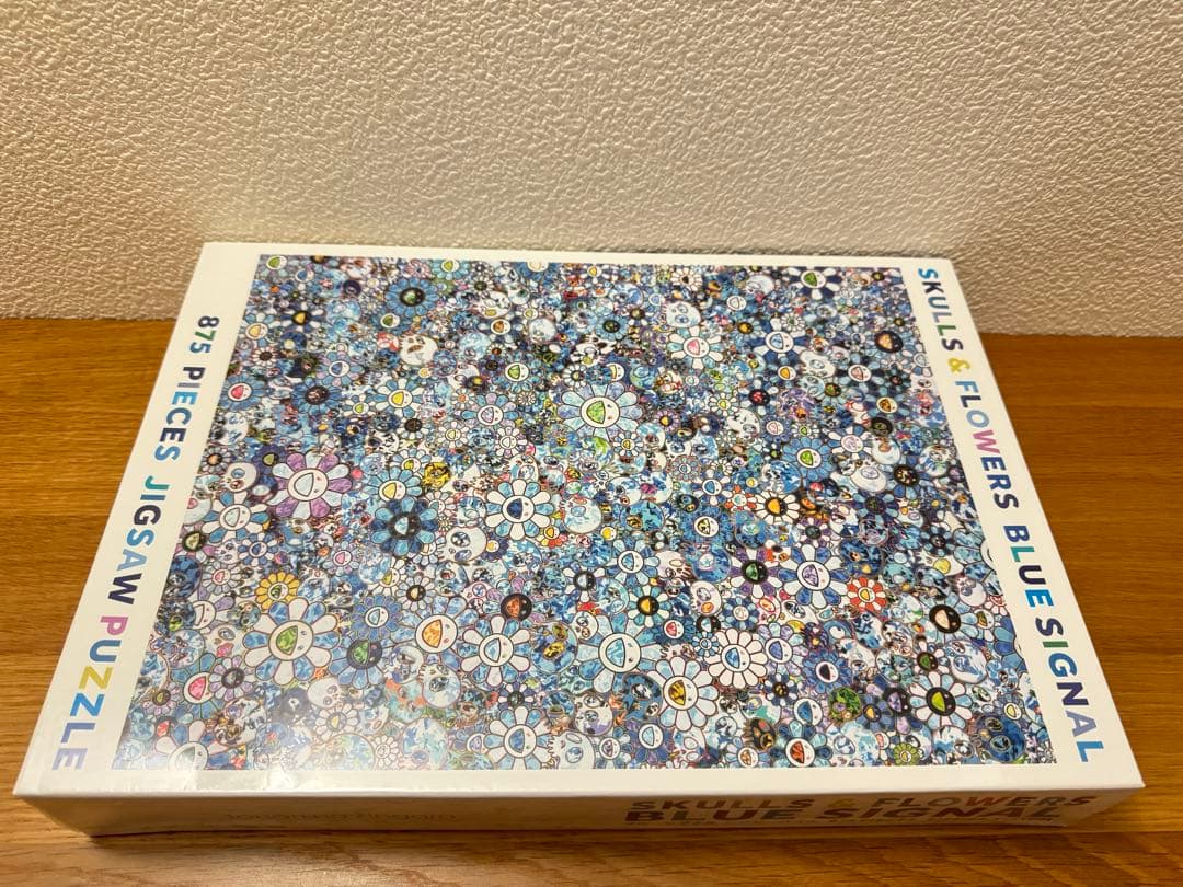村上隆 ジグソーパズル SKULLS & FLOWERS BLUE SIGNAL