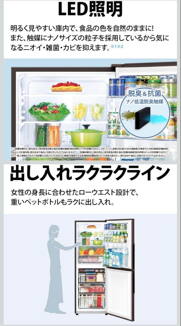 SHARP SJ-PD28F-W 冷蔵庫 280L