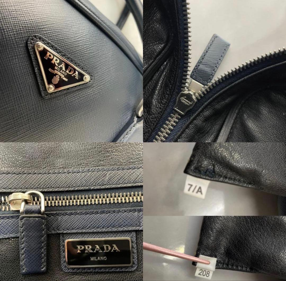 PRADA ビジネスバッグ プラダ 2way ネイビー