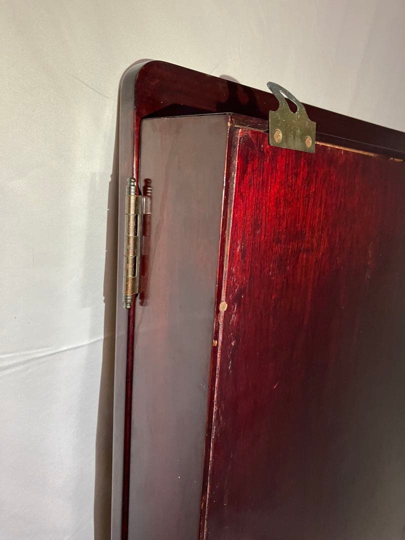 Y1004】飾り棚 唐木 中国 古美術 アンティーク ビンテージ 鏡 壁掛けの