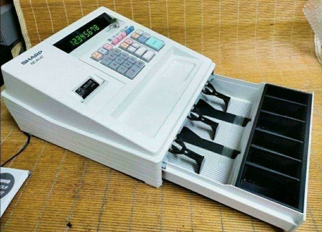 シャープレジスター XE-A147 PC連携売上管理フル設定無料 742227