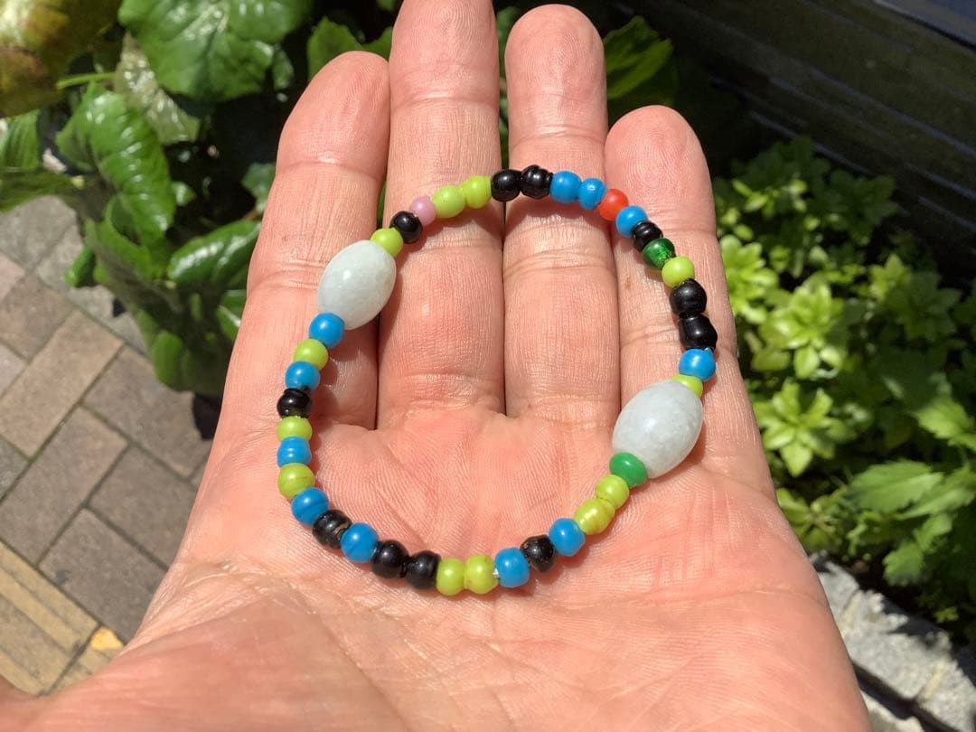 蔵出‼️ガラス玉 日本製超アンティークとんぼ&糸魚川翡翠樽型